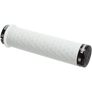 SRAM White DH Silicone Locking Handlebar Grips - 139mm SRAM White DH Silicone Locking Handlebar Grips - 139mm