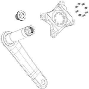 SRAM X0 M18/M30 Crank Arm - Auto-extractible - Darkpolar SRAM X0 M18/M30 Crank Arm - Auto-extractible - Darkpolar