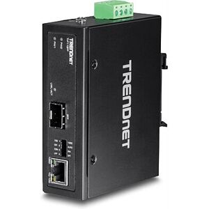 Trendnet TI-F11SFP Network Media Converter - 1GbE - Black Trendnet TI-F11SFP Network Media Converter - 1GbE - Black
