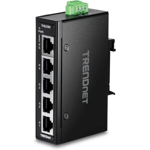 TRENDnet TI-ELC50 Switch Ethernet Industriel 5 Ports - Rail DIN TRENDnet TI-ELC50 Switch Ethernet Industriel 5 Ports - Rail DIN