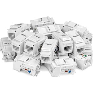 Trendnet TC-K25C6 White Keystone Module - keystone module Trendnet TC-K25C6 White Keystone Module - keystone module