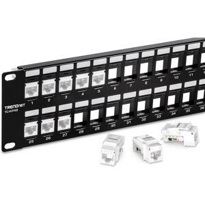 Trendnet TC-KP48 48-Port Patch Panel 2U - Ethernet Rackmount Trendnet TC-KP48 48-Port Patch Panel 2U - Ethernet Rackmount
