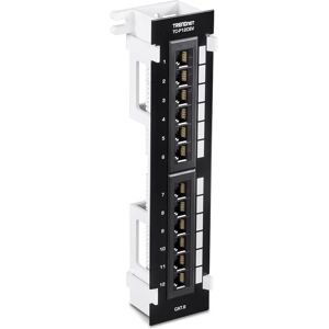 Trendnet TC-P12C6V Patch Panel - Wall Mount Cat6 RJ-45 12 Ports Trendnet TC-P12C6V Patch Panel - Wall Mount Cat6 RJ-45 12 Ports