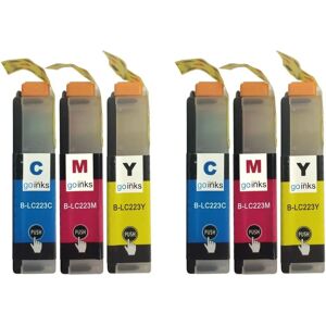 Cartouches d'encre Cyan/Magenta/Jaune Brother LC223 - Pack de 6 - Publicité Cartouches d'encre Cyan/Magenta/Jaune Brother LC223 - Pack de 6 - Publicité