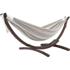 Vivere Sunbrella Doble Hamaca con Soporte de Pino - Hamaca Vivere Sunbrella Doble Hamaca con Soporte de Pino - Hamaca