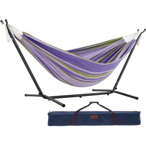 Vivere Dubbele Katoenen Hangmat met Stang - Rust Vivere Dubbele Katoenen Hangmat met Stang - Rust