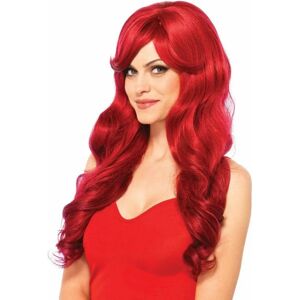 Leg Avenue Red Long Wavy Fancy Dress Wig - Fancy Dress Accessory Leg Avenue Red Long Wavy Fancy Dress Wig - Fancy Dress Accessory