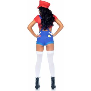 Leg Avenue Red/Blue Mario Fancy Dress - Super Mario Leg Avenue Red/Blue Mario Fancy Dress - Super Mario