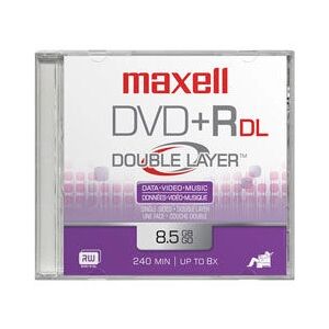 Maxell 10 stuks DVD+R DL - DVD+R DL - 8,5 GB - 240 min - 10 stuks Maxell 10 stuks DVD+R DL - DVD+R DL - 8,5 GB - 240 min - 10 stuks