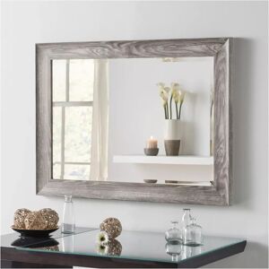 Yearn Wood-Effect Rectangular Wall Mirror - Wall Mirror Yearn Wood-Effect Rectangular Wall Mirror - Wall Mirror
