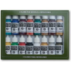 Vallejo Vallejo Medieval Colors Acrylfarben Set - 17ml 16 Farben Vallejo Vallejo Medieval Colors Acrylfarben Set - 17ml 16 Farben