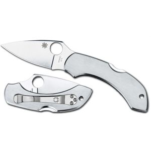 Spyderco C28P Stainless Steel Folding Knife - Knife Spyderco C28P Stainless Steel Folding Knife - Knife
