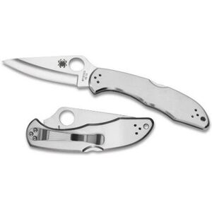Navaja plegable Spyderco C10P Plata VG10 - Cuchillo Navaja plegable Spyderco C10P Plata VG10 - Cuchillo