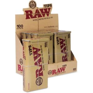 RAW Pre-Rolled Tips - Filtry, 100 szt, Opakowanie 6 RAW Pre-Rolled Tips - Filtry, 100 szt, Opakowanie 6