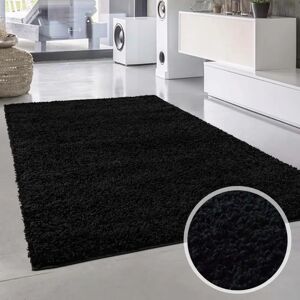 Carpet City Shaggi uni 500 Schwarz - Teppich Carpet City Shaggi uni 500 Schwarz - Teppich