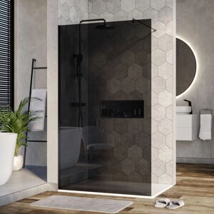 Bernstein Walk-In Duschwand - Grau Glas - 8mm Sicherheitsglas - 200x110cm Bernstein Walk-In Duschwand - Grau Glas - 8mm Sicherheitsglas - 200x110cm