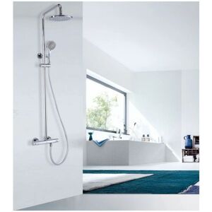Sistema de Ducha Termostático Bernstein - Ducha de Mano Ajustable - Cabezal Ø20cm Sistema de Ducha Termostático Bernstein - Ducha de Mano Ajustable - Cabezal Ø20cm