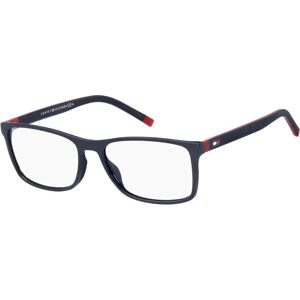 Tommy Hilfiger TH1785 Matte Blue Rectangular Eyeglasses - Eyeglasses Tommy Hilfiger TH1785 Matte Blue Rectangular Eyeglasses - Eyeglasses