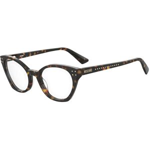 Moschino MOS582-086 Havana Brown Eyewear Frames - Eyewear Frames Moschino MOS582-086 Havana Brown Eyewear Frames - Eyewear Frames