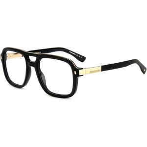 Dsquared2 D2 0087 Black Gold Optical Glasses - Eyewear Dsquared2 D2 0087 Black Gold Optical Glasses - Eyewear