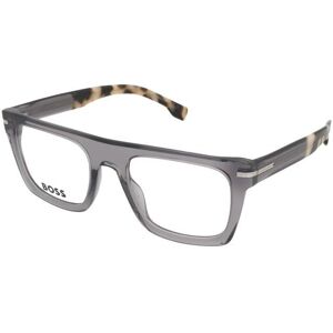 HUGO BOSS 1597 Grey Havana Square Eyewear - Eyewear Frames HUGO BOSS 1597 Grey Havana Square Eyewear - Eyewear Frames