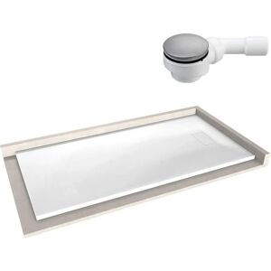 Plato de ducha rectangular Bernstein - 90x180cm - Blanco - Instalación nivelada Plato de ducha rectangular Bernstein - 90x180cm - Blanco - Instalación nivelada