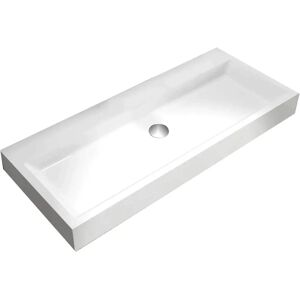 Lavabo Bernstein en surface solide blanc mat pour mur ou comptoir - Publicité Lavabo Bernstein en surface solide blanc mat pour mur ou comptoir - Publicité