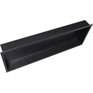 Nicho de pared Bernstein - Acero inoxidable - 90x30x10cm - Negro - Almacenamiento para baño Nicho de pared Bernstein - Acero inoxidable - 90x30x10cm - Negro - Almacenamiento para baño