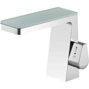 Bernstein NT7320 Robinet monocommande cascade - Chrome et Verre - Publicité Bernstein NT7320 Robinet monocommande cascade - Chrome et Verre - Publicité