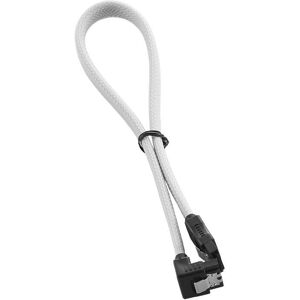 Cavo SATA CableMod Bianco 30cm - SATA 3.0, Angolato, Trenzato Cavo SATA CableMod Bianco 30cm - SATA 3.0, Angolato, Trenzato