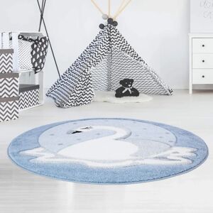 Carpet City Bueno Kids 1315 Blauer Kinderrundteppich - Kinderteppich Carpet City Bueno Kids 1315 Blauer Kinderrundteppich - Kinderteppich