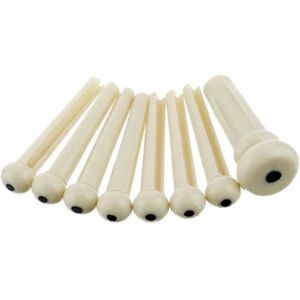 Fender Ivory/Black Acoustic Bridge Pin Set - Guitar Part Fender Ivory/Black Acoustic Bridge Pin Set - Guitar Part