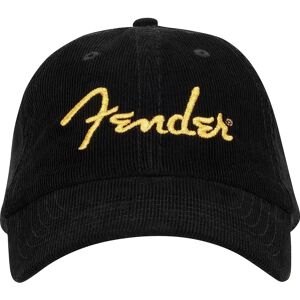 Fender Gold Spaghetti Logo Corduroy Baseball Hat - Unisex Fender Gold Spaghetti Logo Corduroy Baseball Hat - Unisex