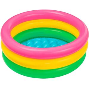 Lekpool 57107 Babypool - Opblaasbaar, Kleurrijke ringen, Reparatiepatch Lekpool 57107 Babypool - Opblaasbaar, Kleurrijke ringen, Reparatiepatch