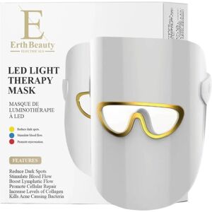 Erth Skin London Unisex Led Light Therapy Mask - One Size Erth Skin London Unisex Led Light Therapy Mask - One Size