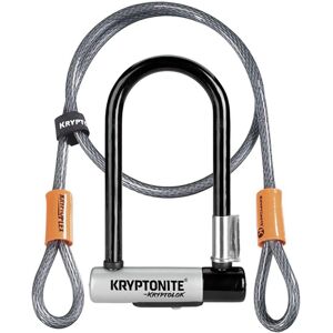 Kryptonite Mini 7 Bike Lock & Kryptoflex Cable - Black/Silver - Sold Secure Gold Kryptonite Mini 7 Bike Lock & Kryptoflex Cable - Black/Silver - Sold Secure Gold