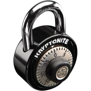 Candado de Combinación de Acero Kryptonite - 50mm, Plata y Negro - Seguro y Práctico Candado de Combinación de Acero Kryptonite - 50mm, Plata y Negro - Seguro y Práctico