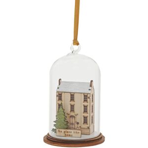 Millbrook Gifts Kloche Christmas Ornament - Vintage Wooden & Glass Decor Millbrook Gifts Kloche Christmas Ornament - Vintage Wooden & Glass Decor