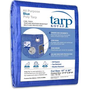 Kotap Vinyl Tarp Blue 15x30 - Vinyl Tarp Kotap Vinyl Tarp Blue 15x30 - Vinyl Tarp