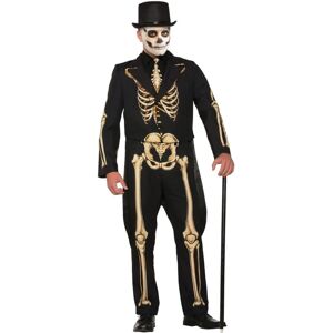 Bristol Novelty Skeleton Costume - Adult Male - Up to 44" Chest Bristol Novelty Skeleton Costume - Adult Male - Up to 44" Chest