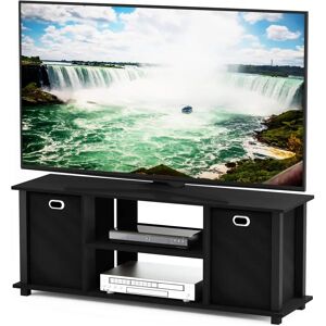 Furinno Zwart TV-meubel - 13054BK/BK - Compact TV Entertainment Center Furinno Zwart TV-meubel - 13054BK/BK - Compact TV Entertainment Center