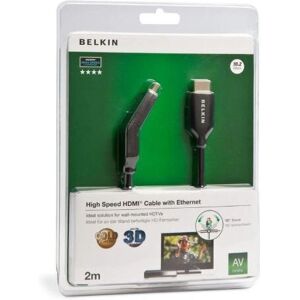 Belkin F3Y023BF2M 2m HDMI Cable with Ethernet - Black Belkin F3Y023BF2M 2m HDMI Cable with Ethernet - Black