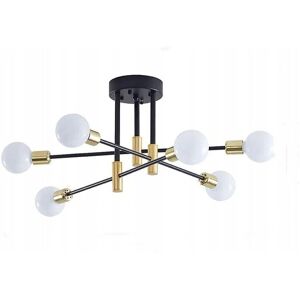 GOECO Lampada da soffitto retrò nera E27 - Stile industriale vintage GOECO Lampada da soffitto retrò nera E27 - Stile industriale vintage
