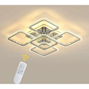COMELY LED Ceiling Light 60cm Adjustable Remote Modern Square Acrylic COMELY LED Ceiling Light 60cm Adjustable Remote Modern Square Acrylic