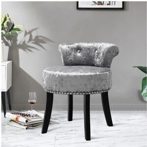 Living And Home Ice Velvet Dressing Table Chair - Dressing table chair Living And Home Ice Velvet Dressing Table Chair - Dressing table chair