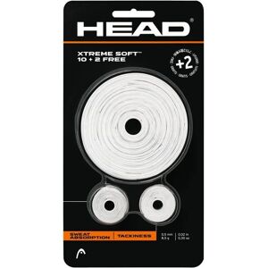 HEAD Xtreme Soft Overgrip - Tennis Racket Grip Tape - 12-Pack White HEAD Xtreme Soft Overgrip - Tennis Racket Grip Tape - 12-Pack White