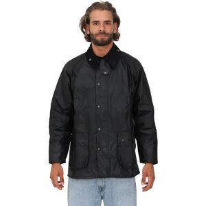 Barbour Black Waxed Cotton Short Riding Jacket - Men Barbour Black Waxed Cotton Short Riding Jacket - Men