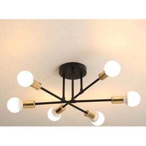 GOECO Vintage Ceiling Lamp 6-arm Metal Sputnik E27 GOECO Vintage Ceiling Lamp 6-arm Metal Sputnik E27