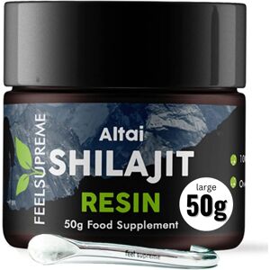 Feel Supreme Altai Shilajit Resin 50g - Mineral-Rich Ayurvedic Supplement Feel Supreme Altai Shilajit Resin 50g - Mineral-Rich Ayurvedic Supplement