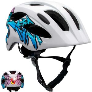 Crazy Safety - Blaues Graffiti Kinder Fahrradhelm - EN1078 Zertifiziert Crazy Safety - Blaues Graffiti Kinder Fahrradhelm - EN1078 Zertifiziert